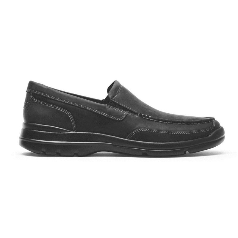 Men Rockport Junction Point Slip-On Loafers Dark Grey USA | CY4-19921