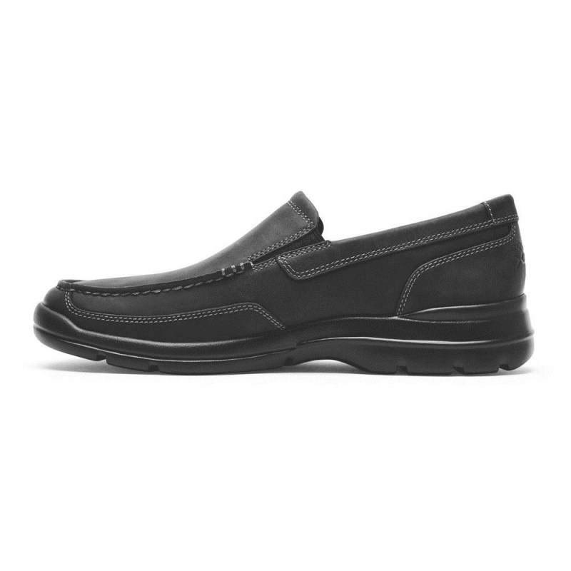 Men Rockport Junction Point Slip-On Loafers Dark Grey USA | CY4-19921