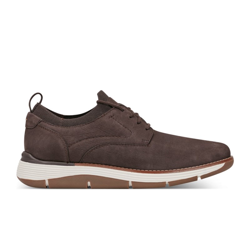 Men Rockport Lukah Lace-up Sneakers Dark Brown USA | II8-54935