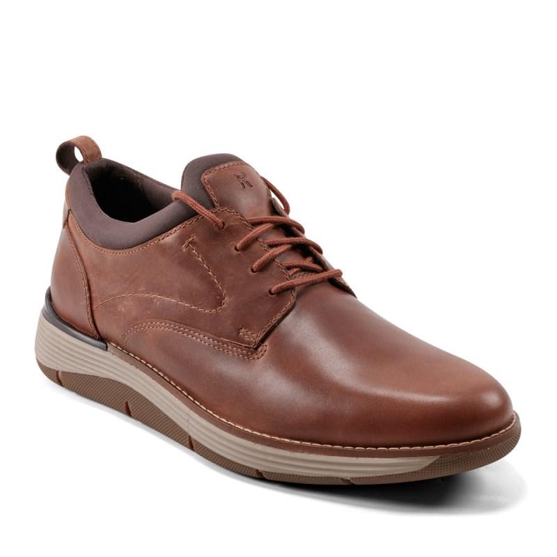 Men Rockport Lukah Lace-up Sneakers Dark Red USA | SW9-53605