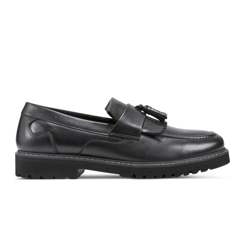 Men Rockport Maverick Tassel Loafers Black USA | NN8-30933