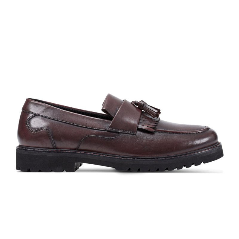 Men Rockport Maverick Tassel Loafers Burgundy USA | PR7-99259