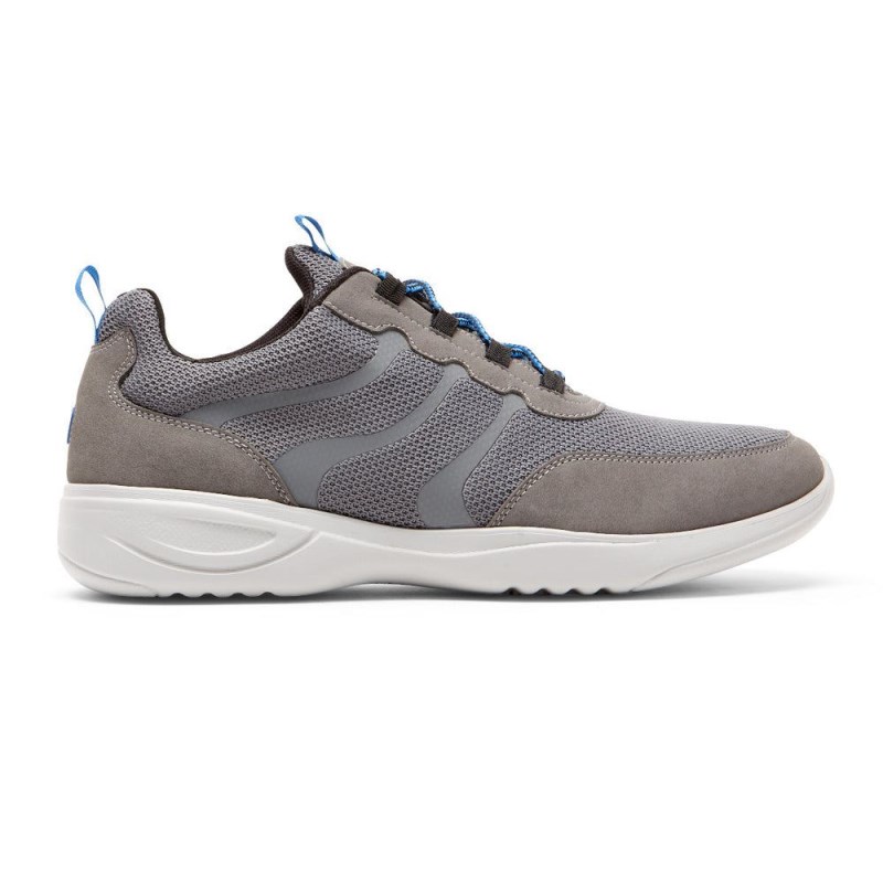 Men Rockport Metro Path Ghillie Sneakers Grey USA | UE1-32783