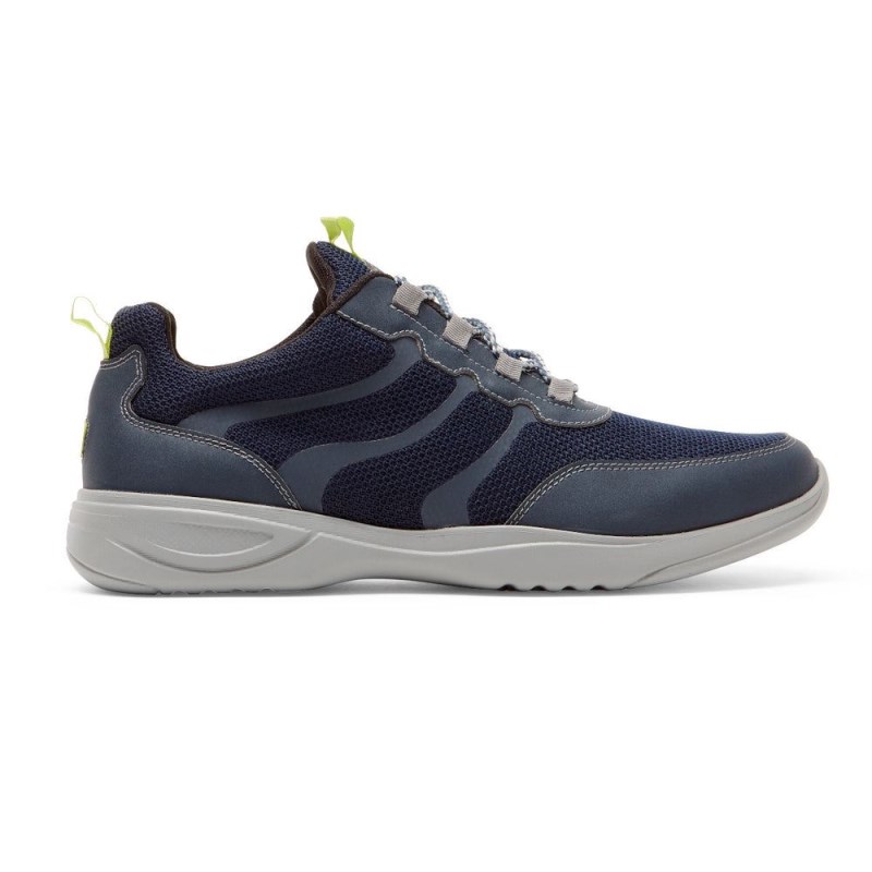 Men Rockport Metro Path Ghillie Sneakers Navy USA | YM6-93479