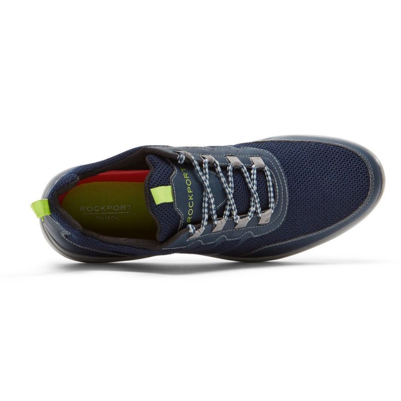 Men Rockport Metro Path Ghillie Sneakers Navy USA | YM6-93479