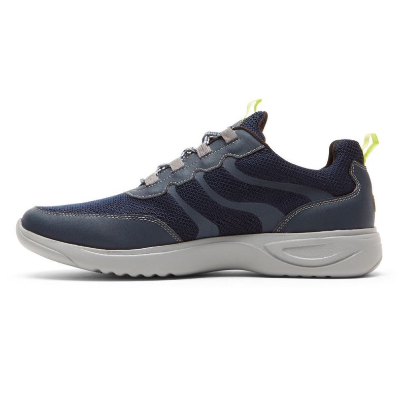 Men Rockport Metro Path Ghillie Sneakers Navy USA | YM6-93479