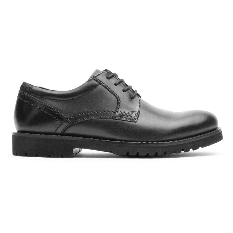 Men Rockport Mitchell Oxford Shoes Black USA | ZO0-58995