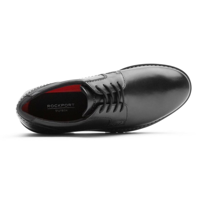 Men Rockport Mitchell Oxford Shoes Black USA | ZO0-58995