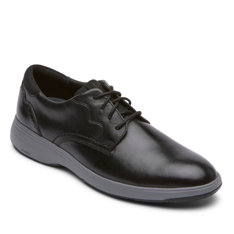 Men Rockport Noah Oxford Shoes Black USA | BA4-22382