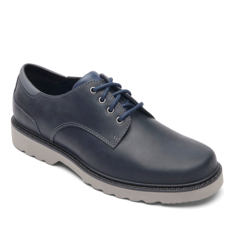 Men Rockport Northfield Waterproof Oxford Shoes Navy USA | VK9-46964