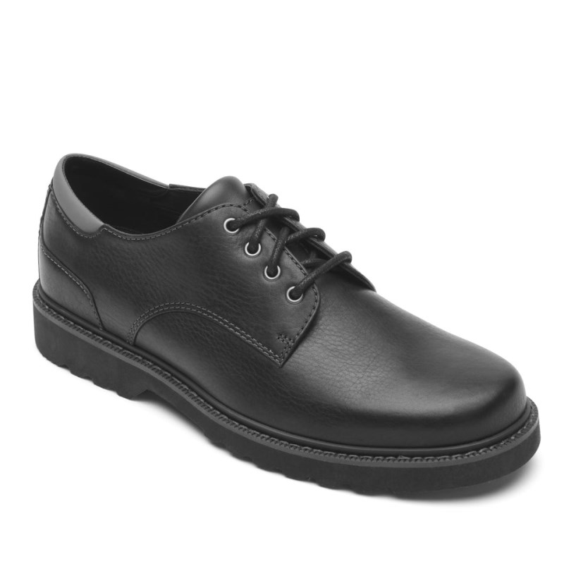 Men Rockport Northfield Waterproof Oxford Shoes Black USA | NF7-59675