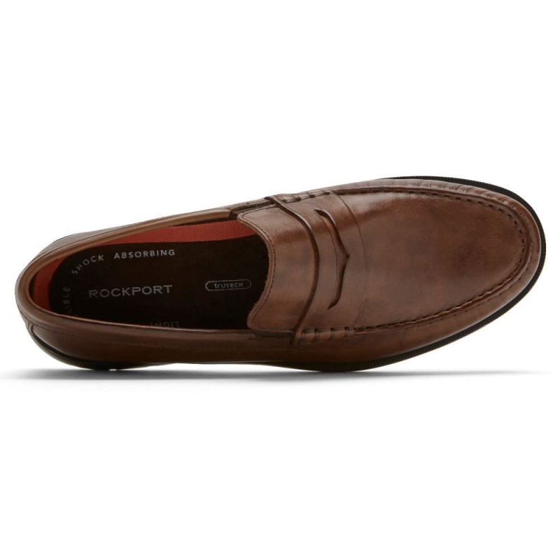 Men Rockport Palmer Penny Loafers Brown USA | YG0-34483