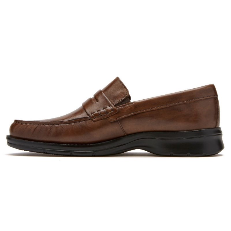 Men Rockport Palmer Penny Loafers Brown USA | YG0-34483