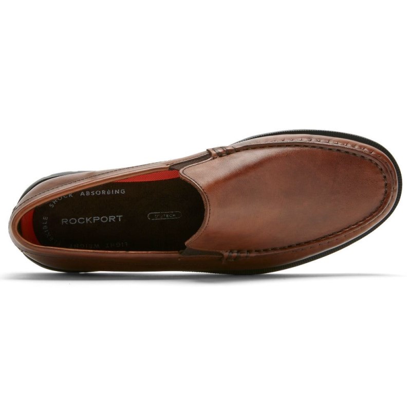 Men Rockport Palmer Venetian Loafers Brown USA | WK8-28602