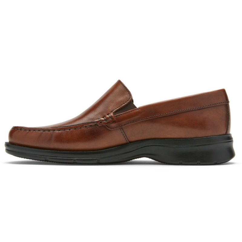 Men Rockport Palmer Venetian Loafers Brown USA | WK8-28602