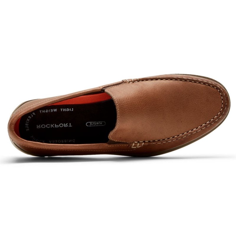 Men Rockport Palmer Venetian Loafers Brown USA | IA5-66596