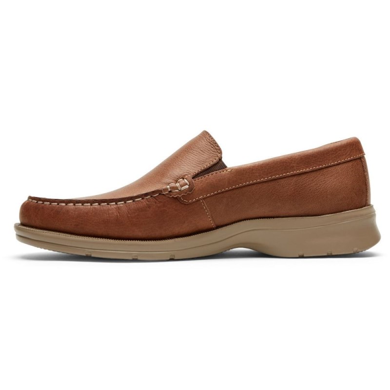 Men Rockport Palmer Venetian Loafers Brown USA | IA5-66596