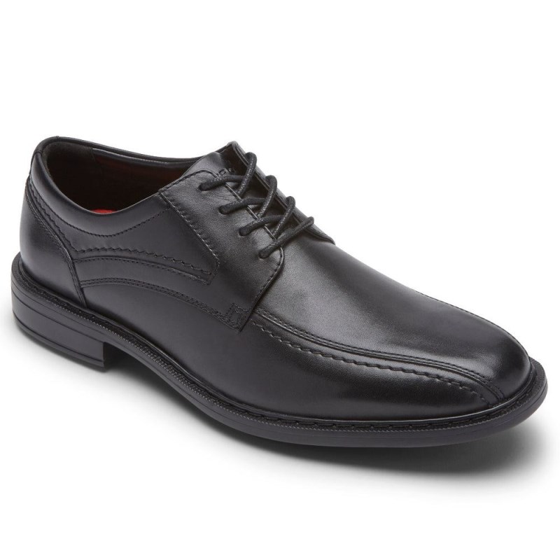 Men Rockport Parsons Bike Toe Oxford Shoes Black USA | QQ7-92349