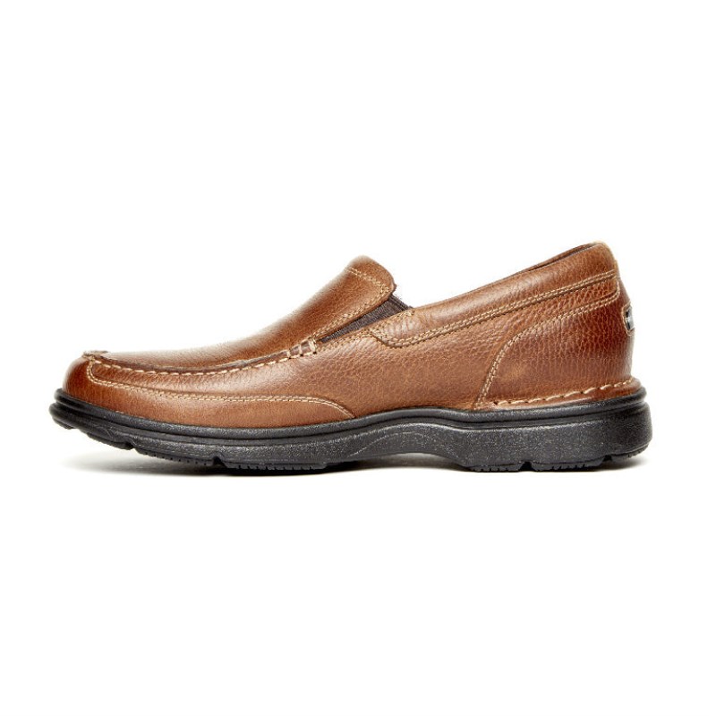 Men Rockport ProWalker Eureka Plus Slip-On Casual Shoes Brown USA | JA4-76247