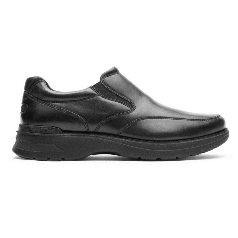 Men Rockport ProWalker NEXT Slip-On Sneakers Black USA | AA9-85038