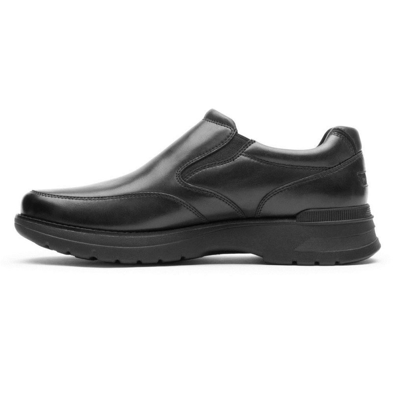 Men Rockport ProWalker NEXT Slip-On Sneakers Black USA | AA9-85038