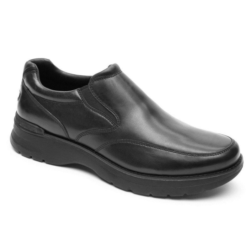 Men Rockport ProWalker NEXT Slip-On Sneakers Black USA | AA9-85038