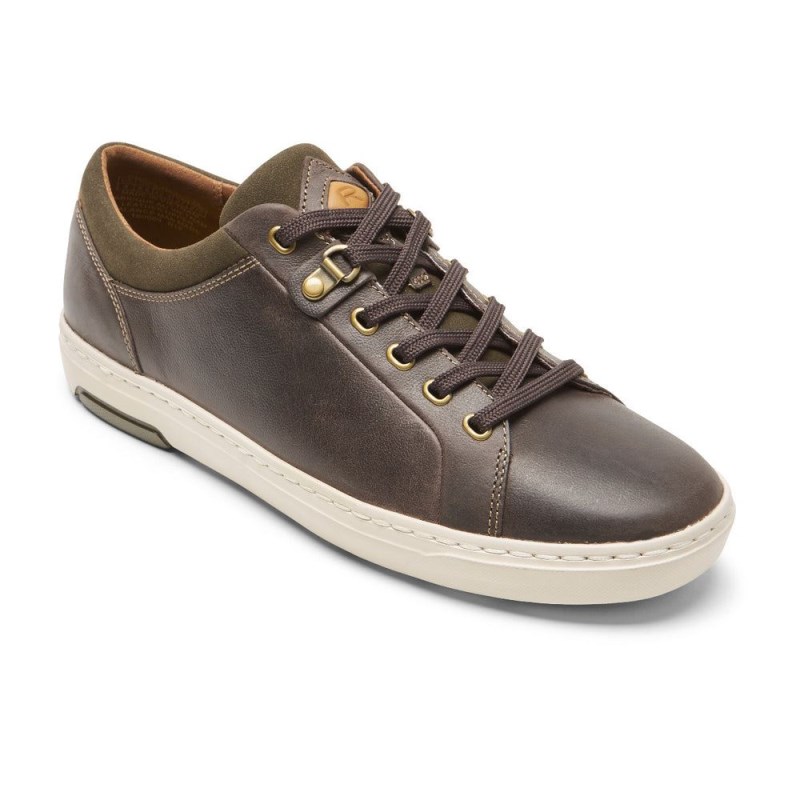 Men Rockport PulseTech Cupsole Sneakers Dark Brown USA | PL0-69546