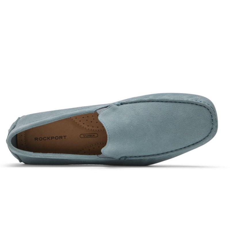 Men Rockport Rhyder Venetian Loafers Light Blue USA | RK3-31293