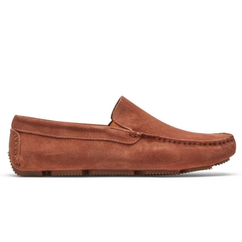 Men Rockport Rhyder Venetian Loafers Orange USA | VV9-87288