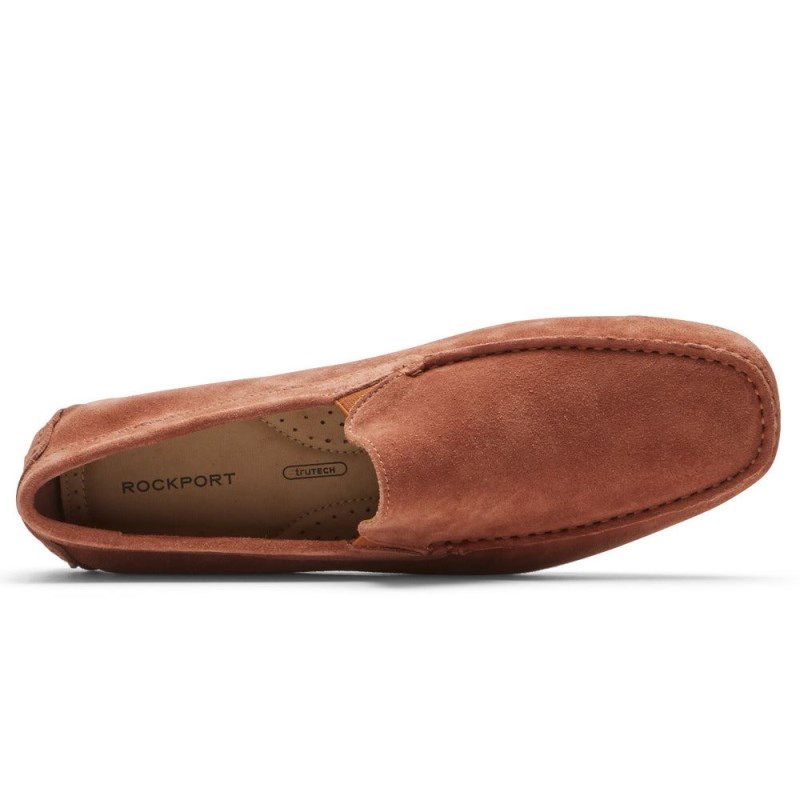 Men Rockport Rhyder Venetian Loafers Orange USA | VV9-87288