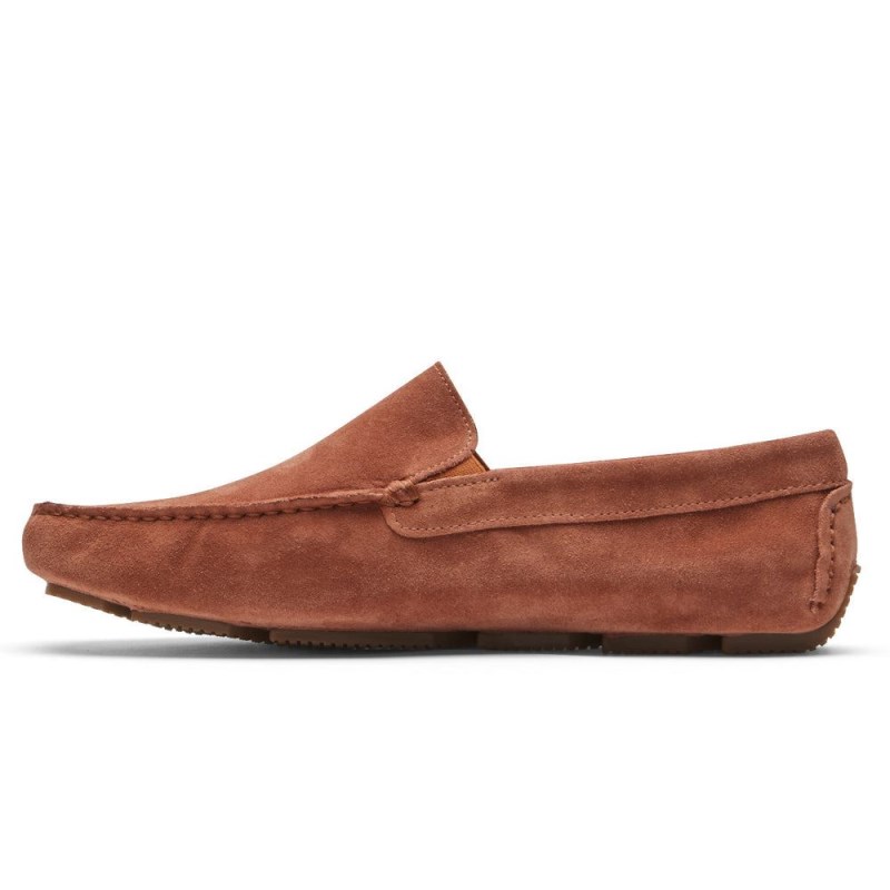 Men Rockport Rhyder Venetian Loafers Orange USA | VV9-87288