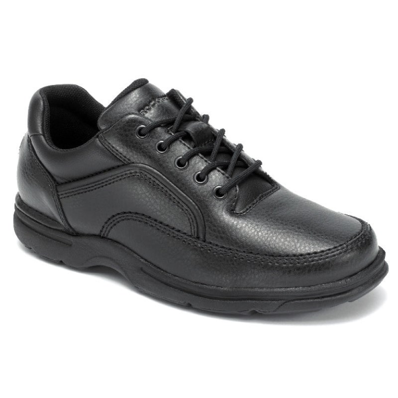 Men Rockport Ridgefield Eureka Casual Shoes Black USA | MR4-92569