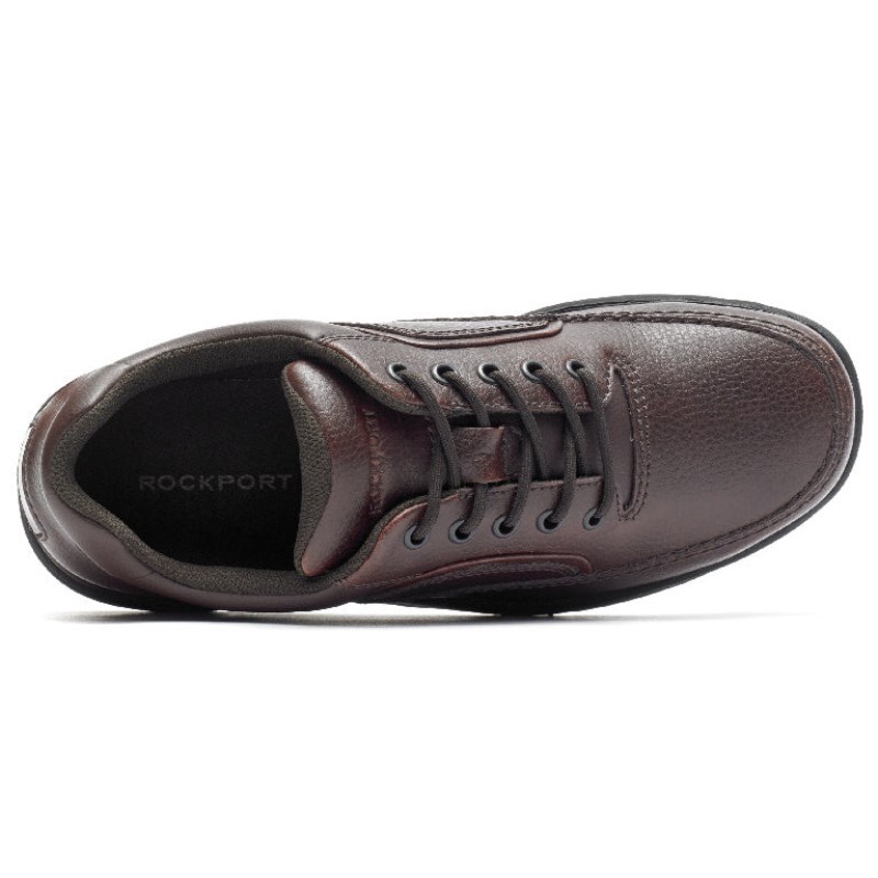 Men Rockport Ridgefield Eureka Casual Shoes Brown USA | EL9-50265