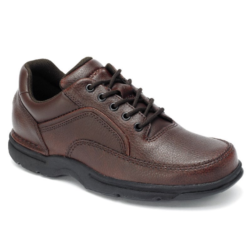 Men Rockport Ridgefield Eureka Casual Shoes Brown USA | EL9-50265