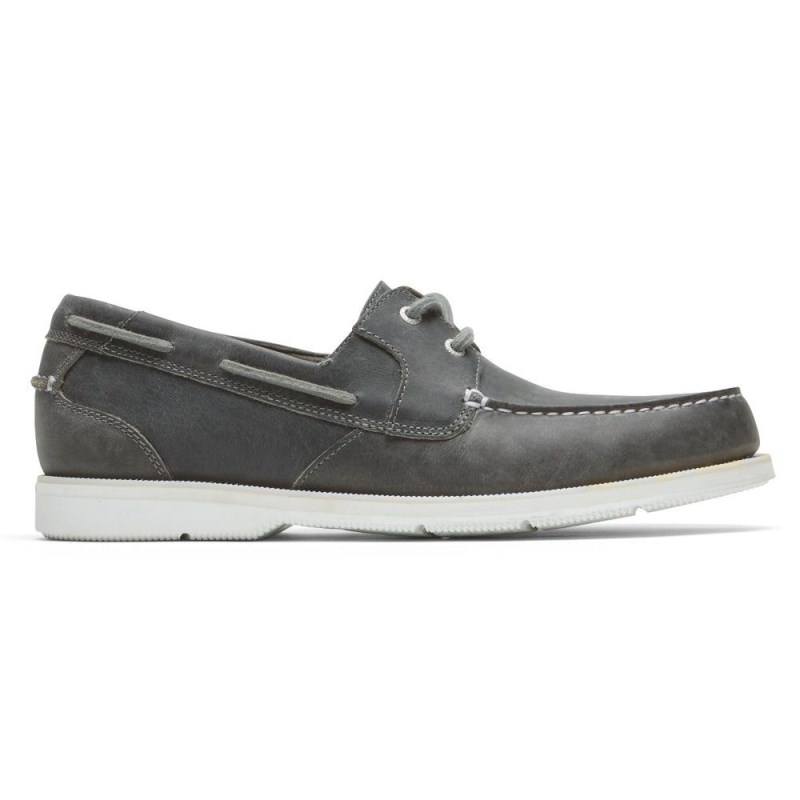 Men Rockport Southport Boat Shoes Grey USA | VE2-14091