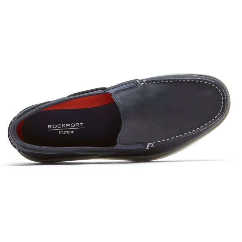 Men Rockport Southport Loafers Navy USA | KV6-53695