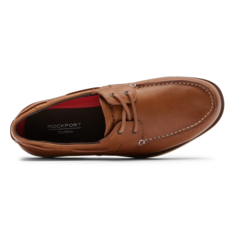 Men Rockport Southport Tie Loafers Brown USA | UB5-69976