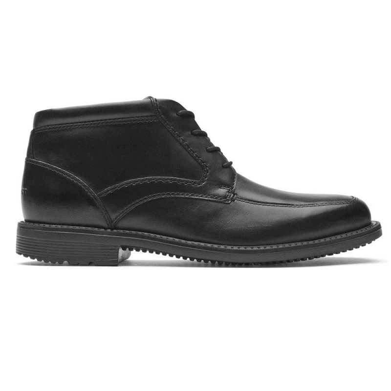 Men Rockport Style Leader 2 Chukka Boots Black USA | WY6-43914