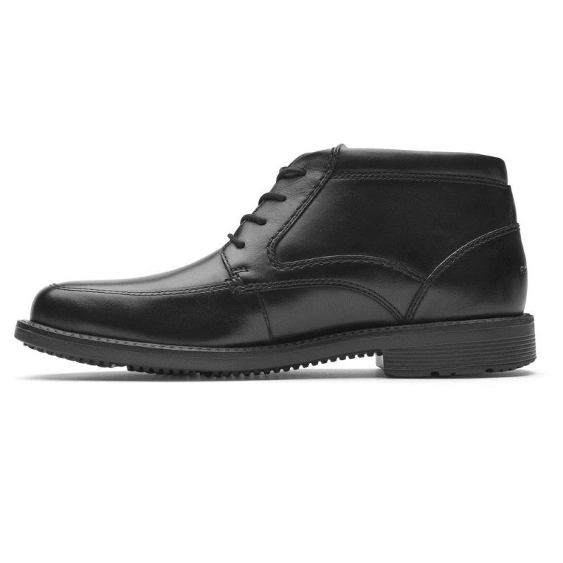 Men Rockport Style Leader 2 Chukka Boots Black USA | WY6-43914