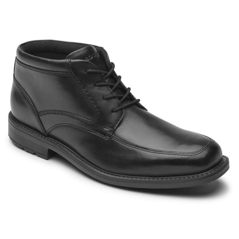 Men Rockport Style Leader 2 Chukka Boots Black USA | WY6-43914