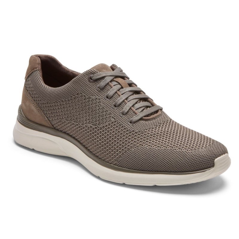 Men Rockport Total Motion Active Mesh Sneakers Grey Brown USA | WS2-87298