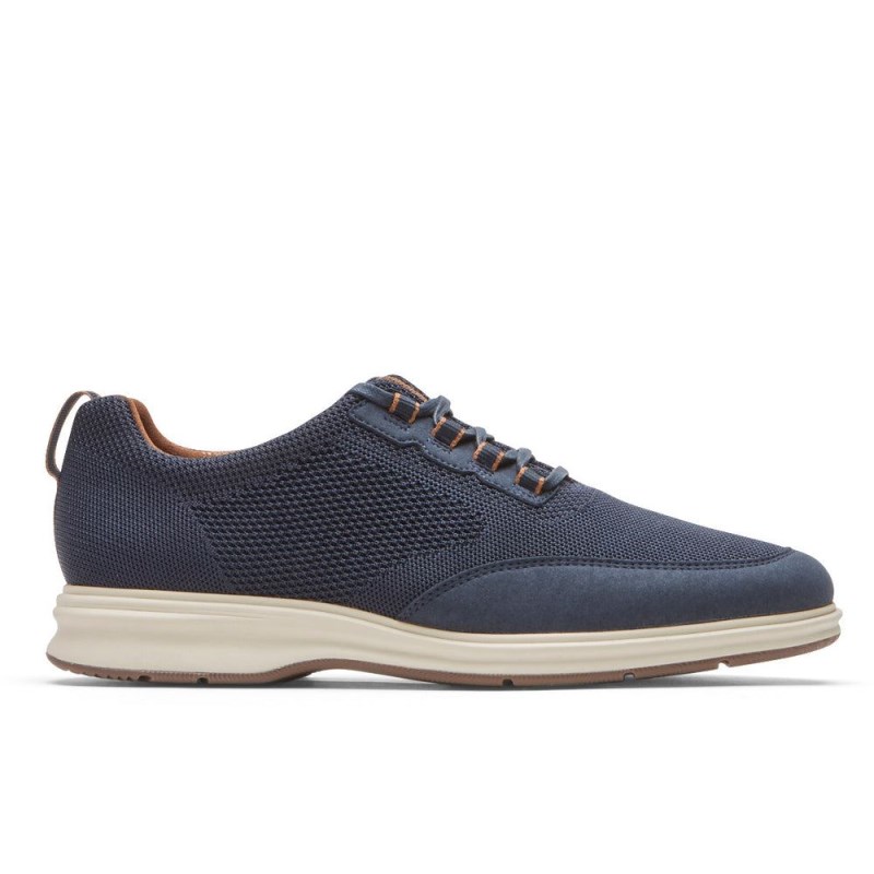 Men Rockport Total Motion City Mesh Oxford Shoes Navy USA | XC1-68506