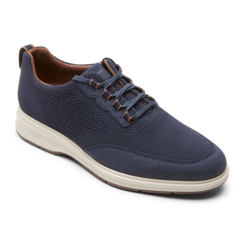 Men Rockport Total Motion City Mesh Oxford Shoes Navy USA | XC1-68506