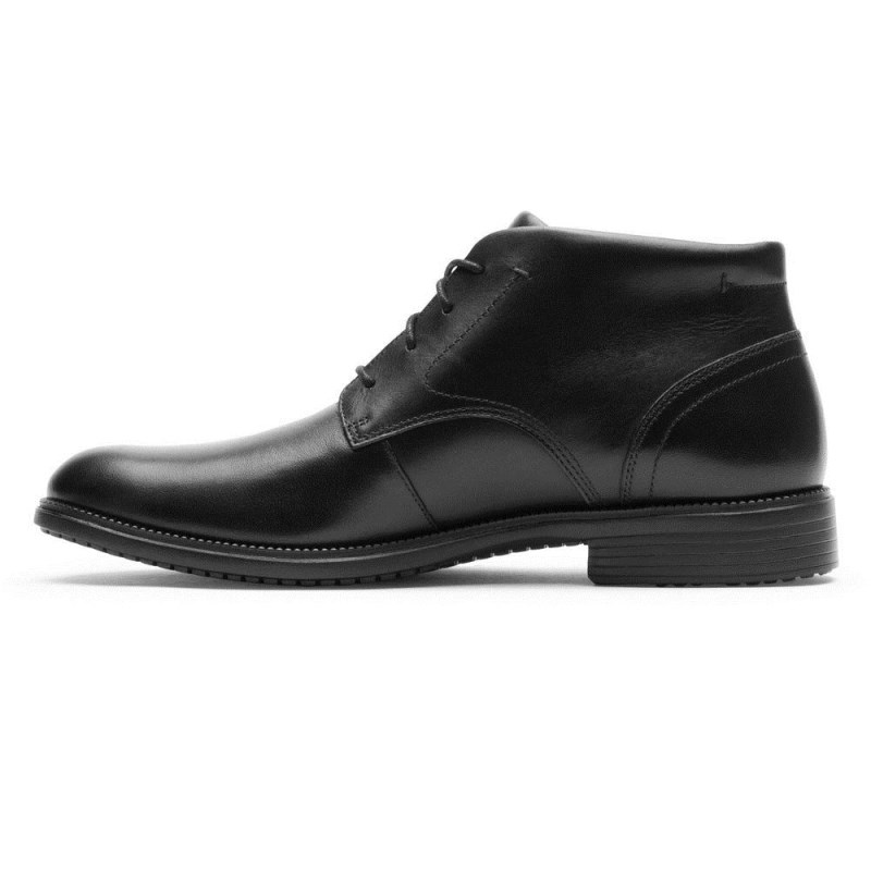 Men Rockport Total Motion DresSport Chukka Boots Black USA | VU1-41274