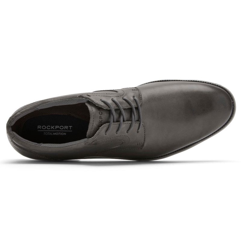 Men Rockport Total Motion DresSport Plain Toe Oxford Shoes Grey USA | TQ1-04350