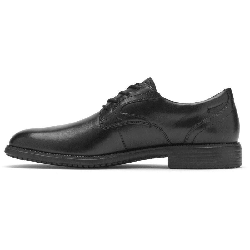 Men Rockport Total Motion DresSport Plain Toe Oxford Shoes Black USA | VW8-32213