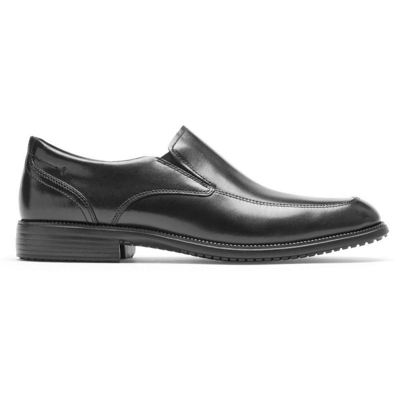 Men Rockport Total Motion DresSport Slip-On Loafers Black USA | TZ9-29162