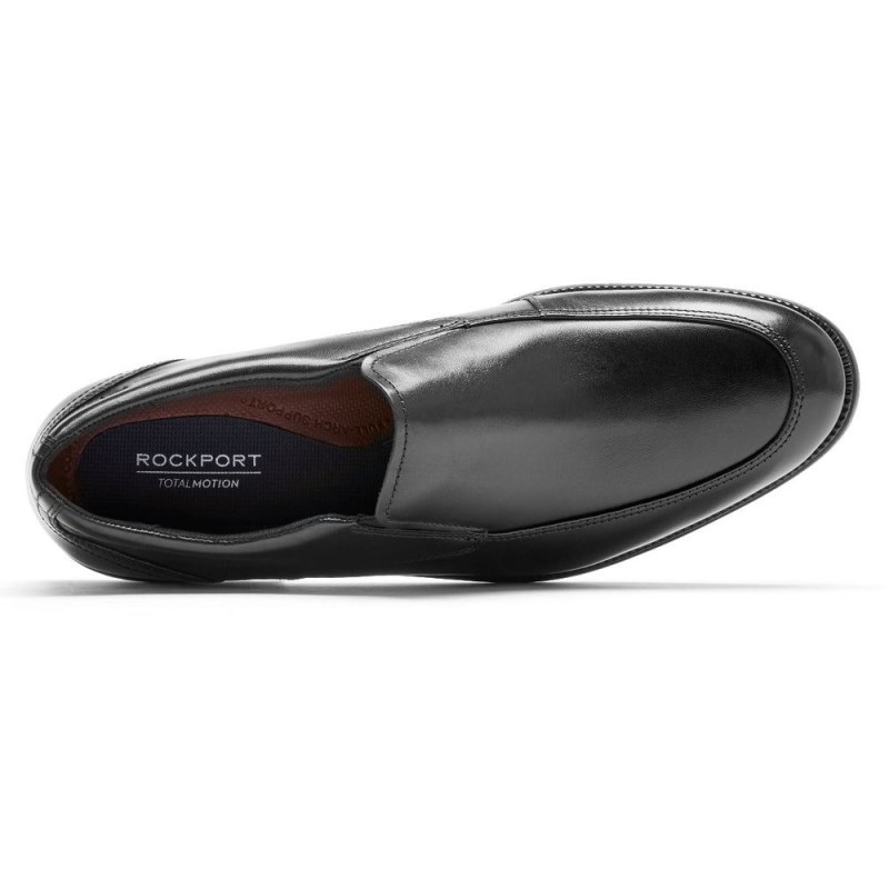 Men Rockport Total Motion DresSport Slip-On Loafers Black USA | TZ9-29162