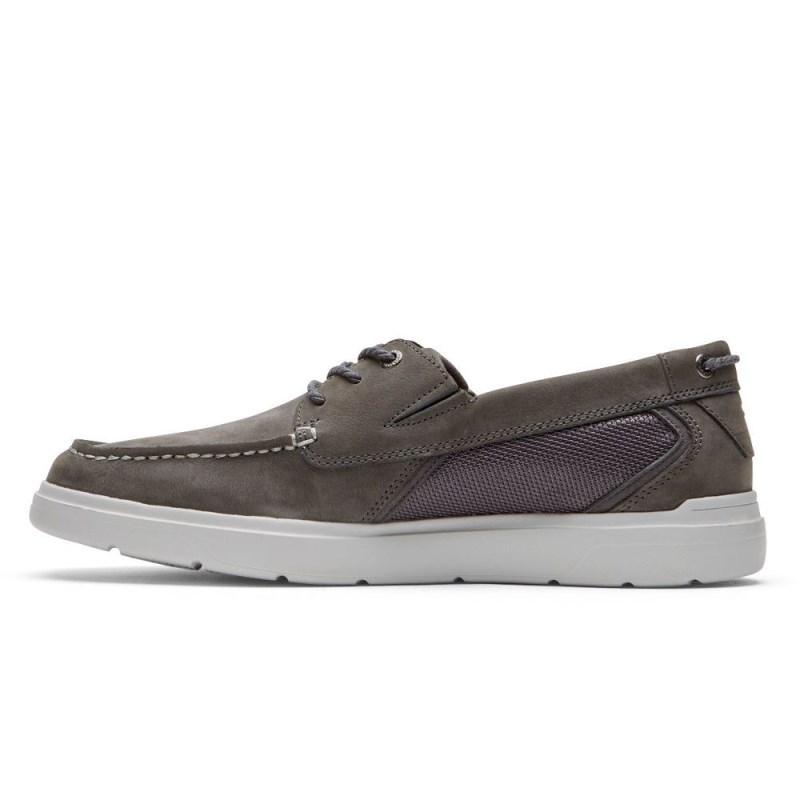 Men Rockport Total Motion Lite Boat Shoes Grey USA | RS5-76017