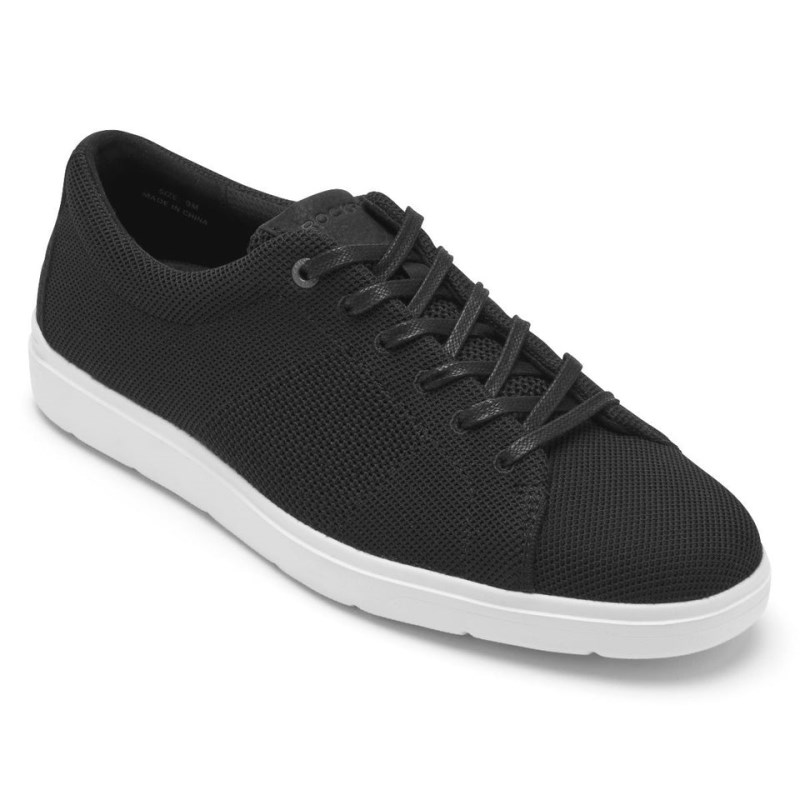 Men Rockport Total Motion Lite Mesh Lace-to-Toe Sneakers Black USA | UK5-21352